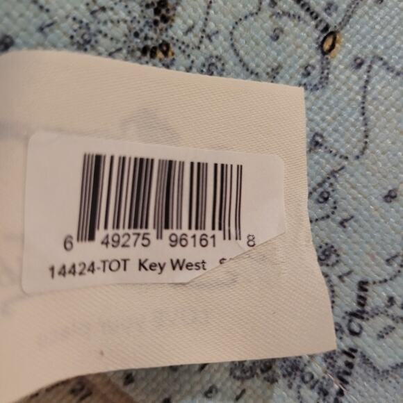 NWT Maritime Tribes Key West Nautical Chart Print Tote Bag - Picture 7 of 10